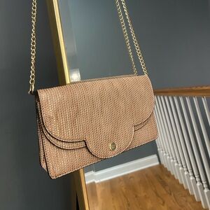 Gianni Bini Chic Crossbody Bag with Gold Chain and built in coin purse